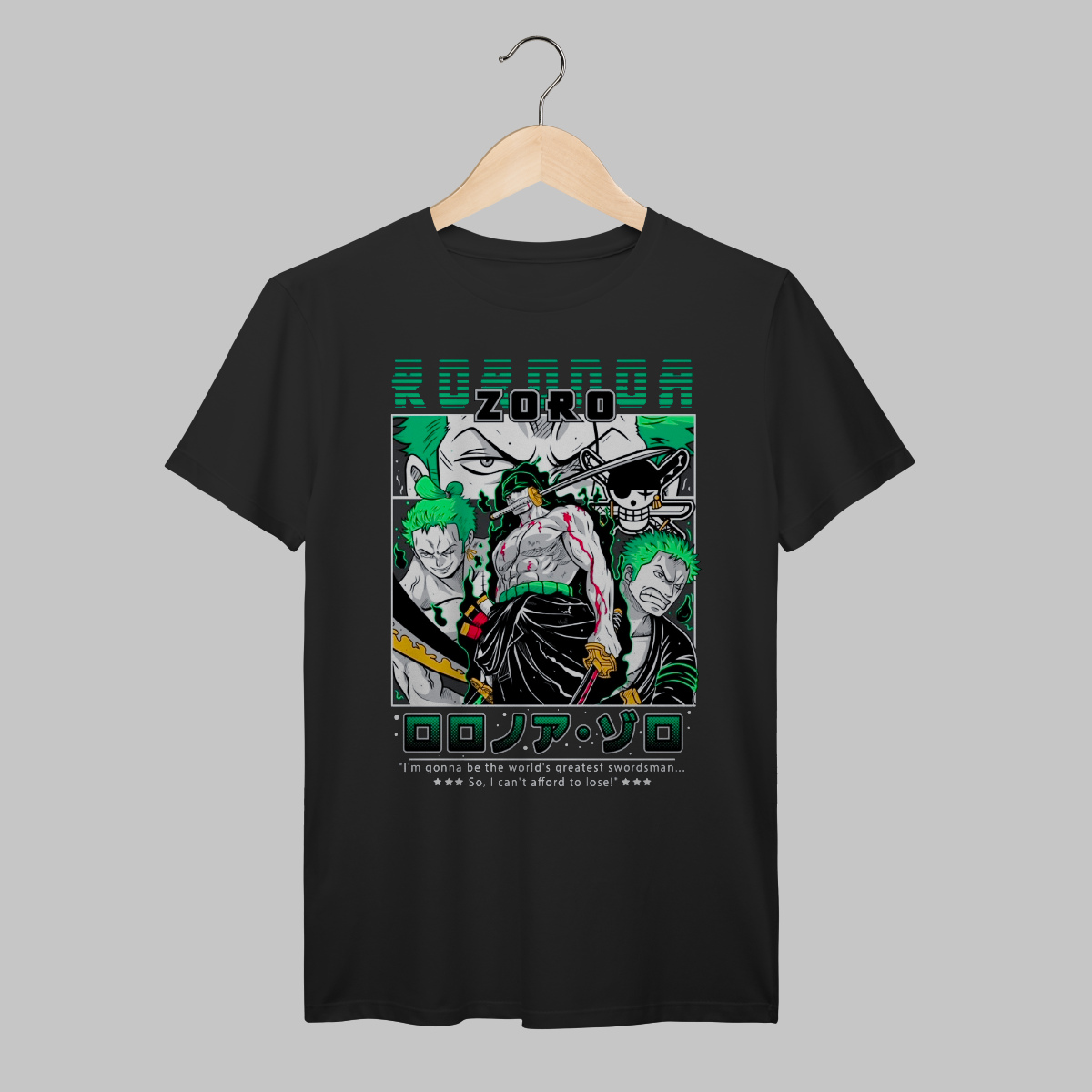 Nome do produto: One Piece | Roronoa Zoro | Algodão Prime