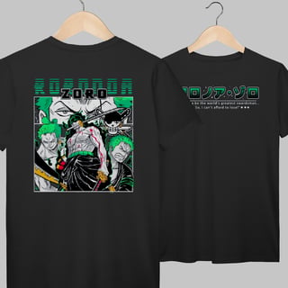 Nome do produto One Piece | Roronoa Zoro | Algodão Prime