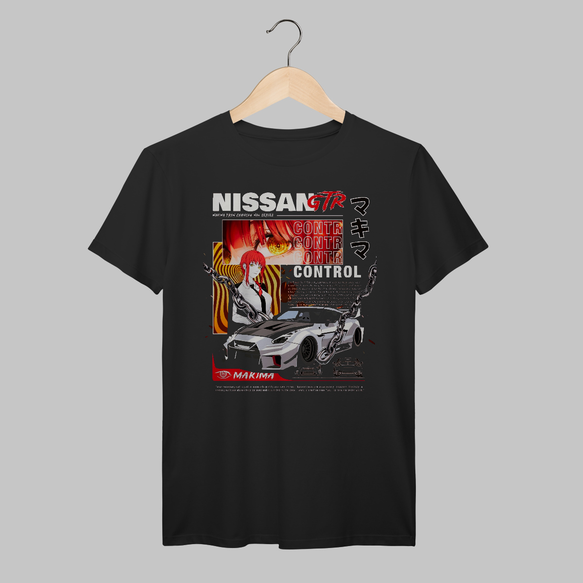 Chainsaw Man: Makima | Nissan GT-R | Algodão Prime