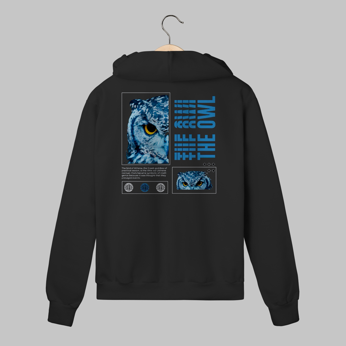 The Owl | Moletom Com Ziper