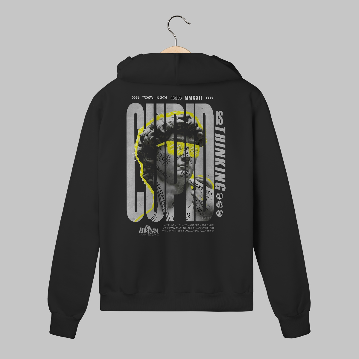 Cupid Is Thinking | Moletom Com Ziper