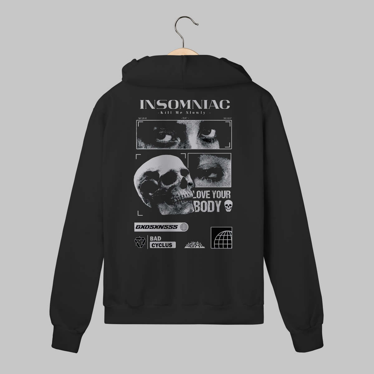 Insomniac | Moletom Com Ziper