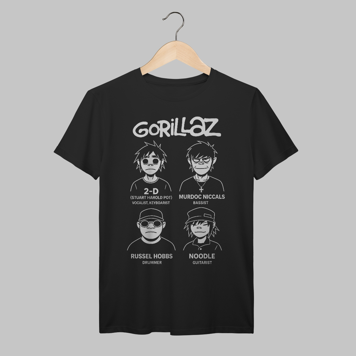 Nome do produto: Gorillaz | Algodão Prime