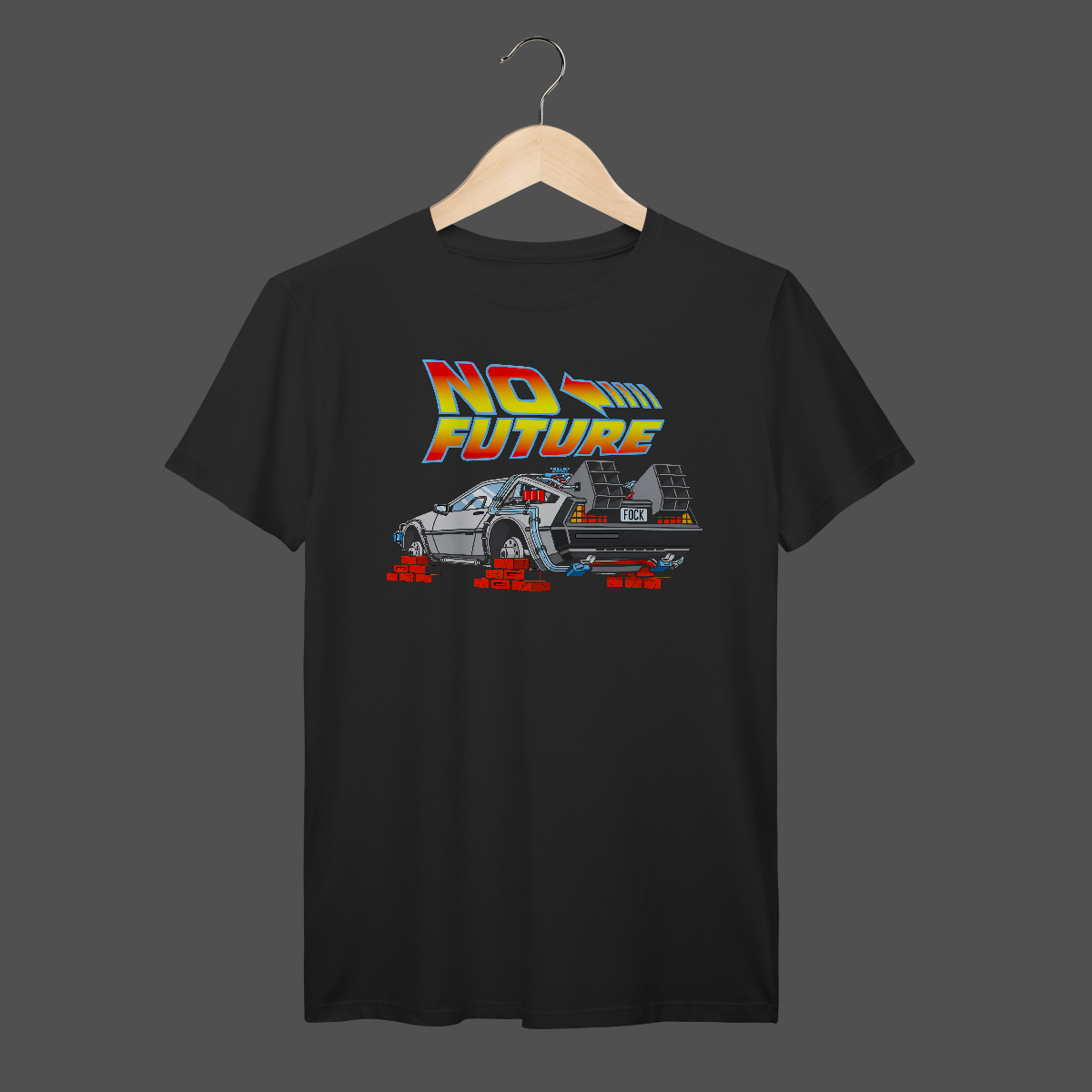 Nome do produto: No Future | DeLorean | Algodão Prime