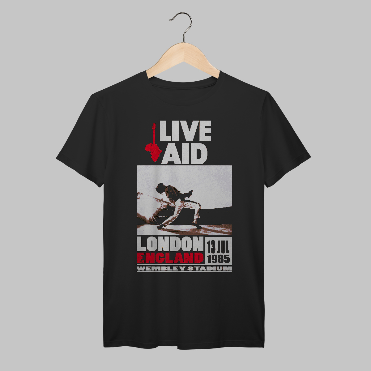 Nome do produto: Queen Live Aid | Freddie Mercury | Algodão Prime