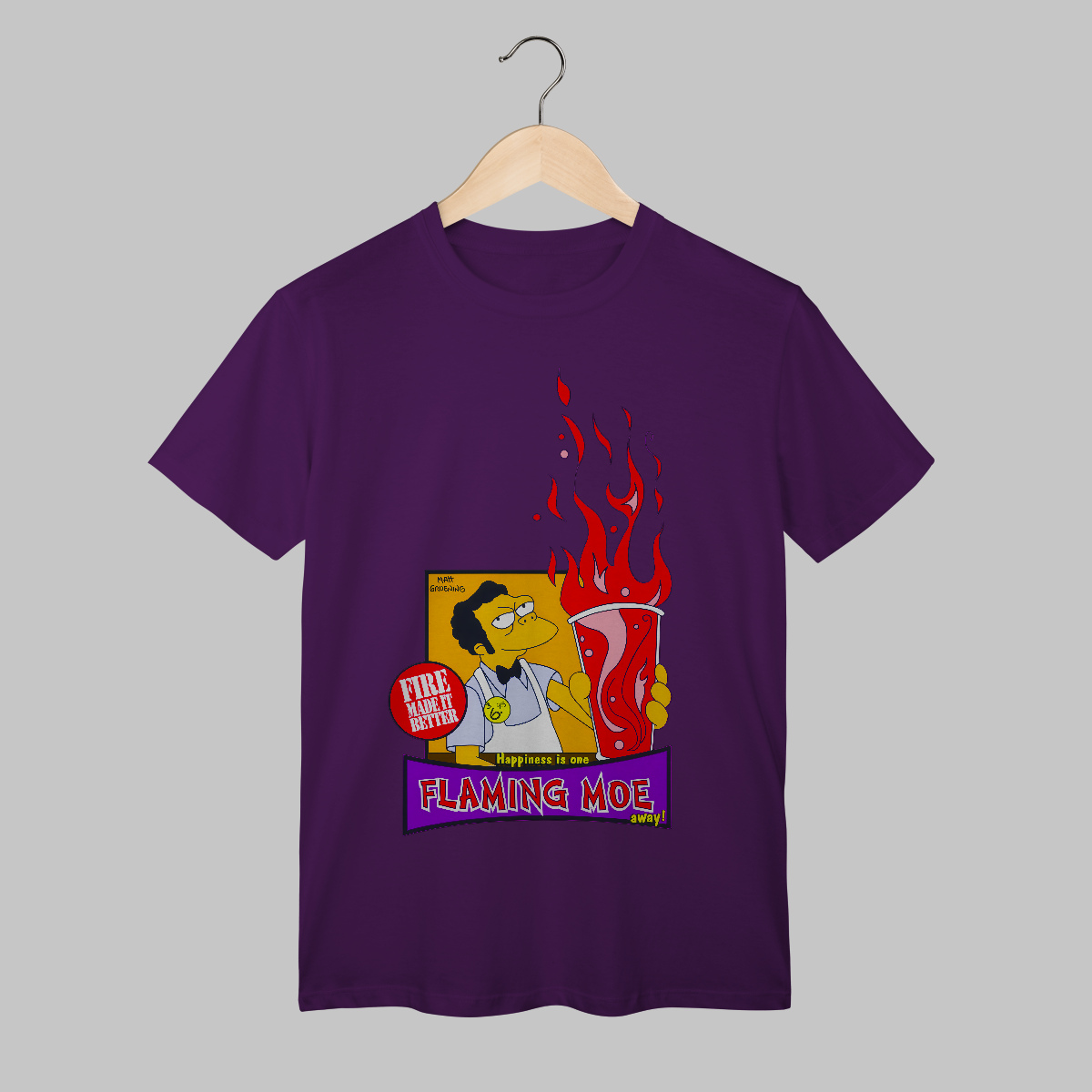 Os Simpsons | Flaming Moe | Algodão Classic