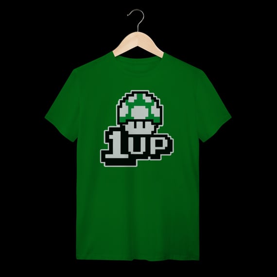 Mario Bros. | 1 Up | Algodão Quality