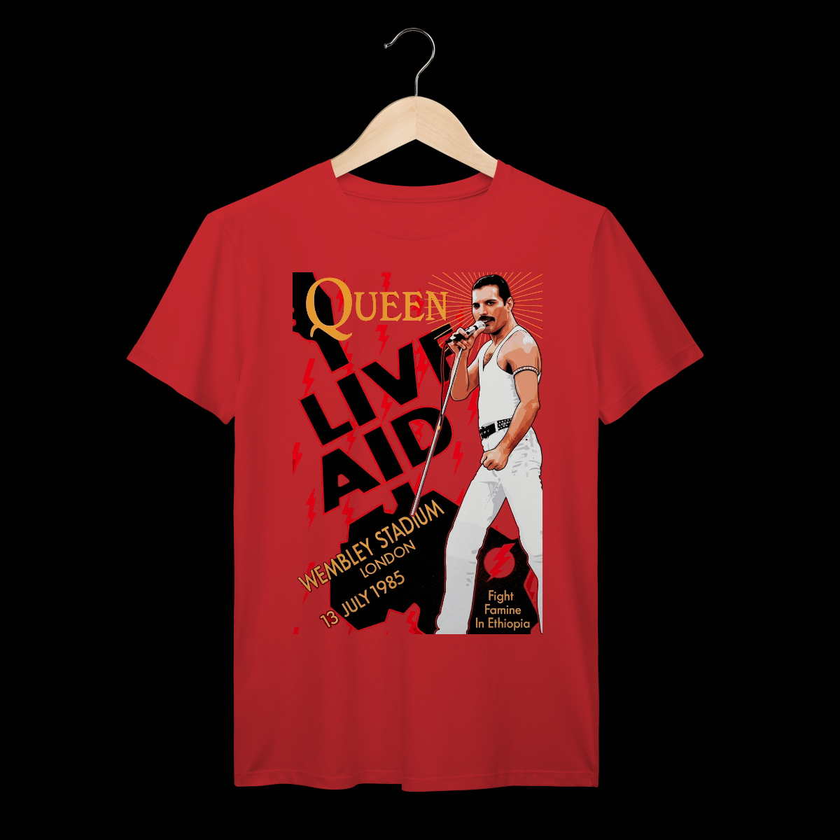 Queen | Freddie Mercury | Algodão Prime