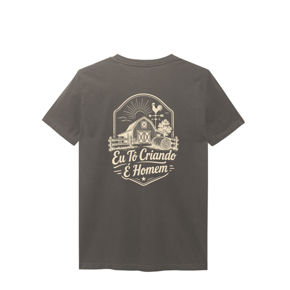 Camisa Estonada “Eu Tô Criando É Homem” - Estilo Fazenda
