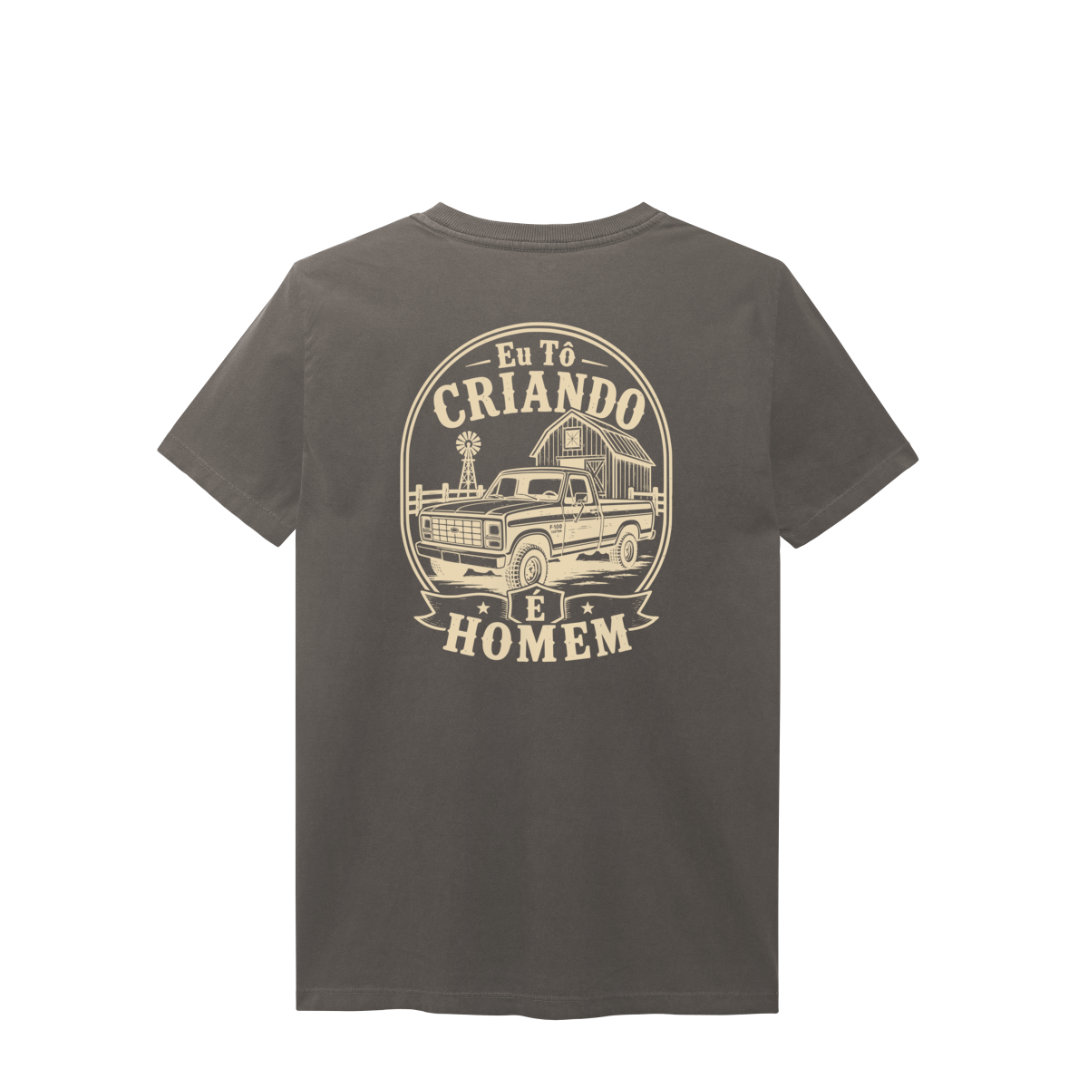 Camisa Estonada “Eu Tô Criando É Homem” - Estilo Caminhonete