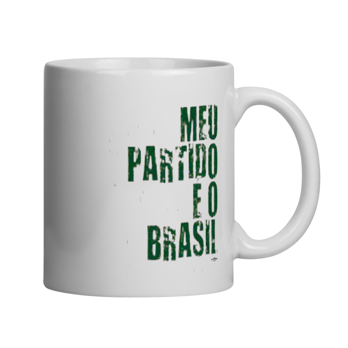 Nome do produto: Caneca Meu Partido é o Brasil