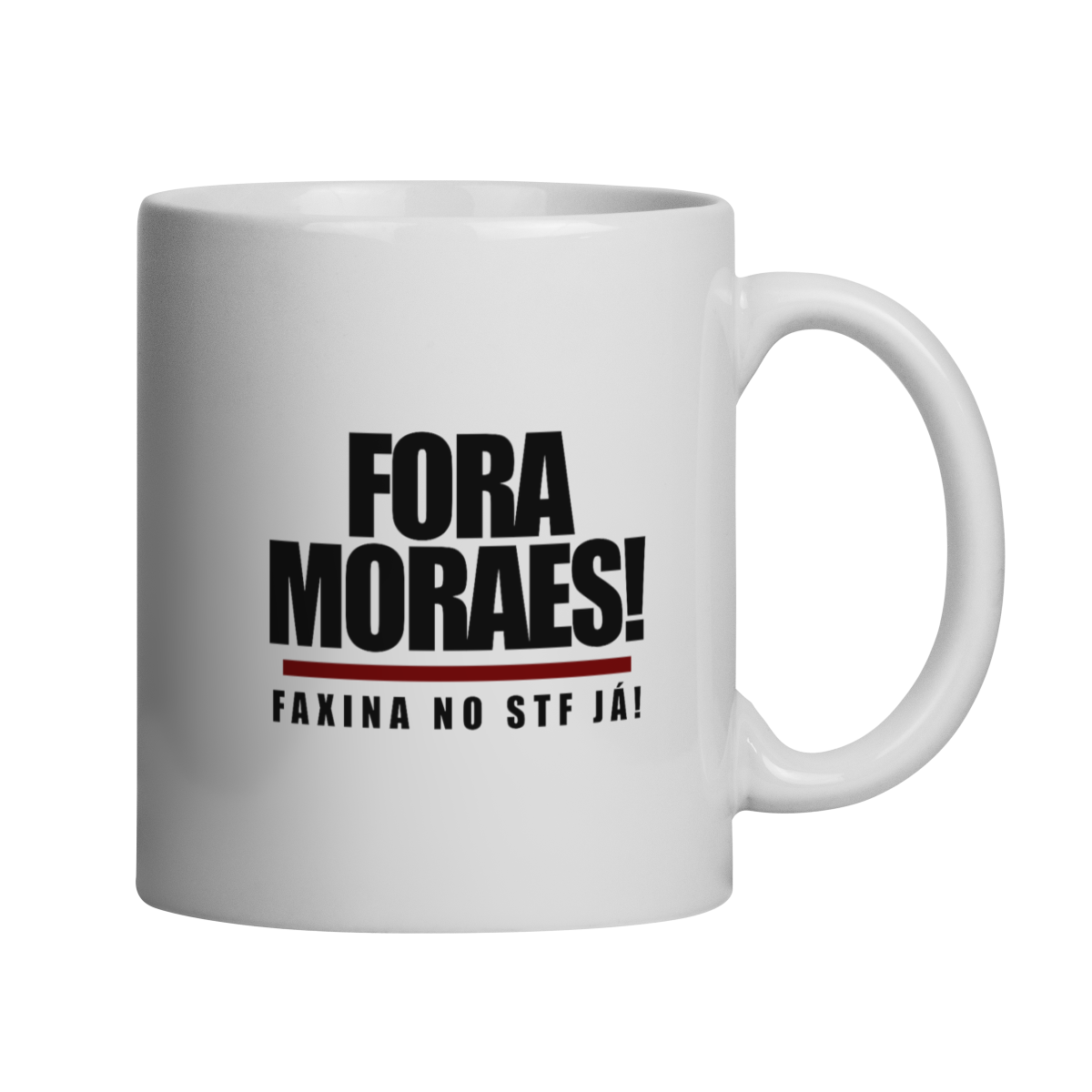 Nome do produto: Caneca #Fora Moraes