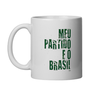 Nome do produto Caneca Meu Partido é o Brasil