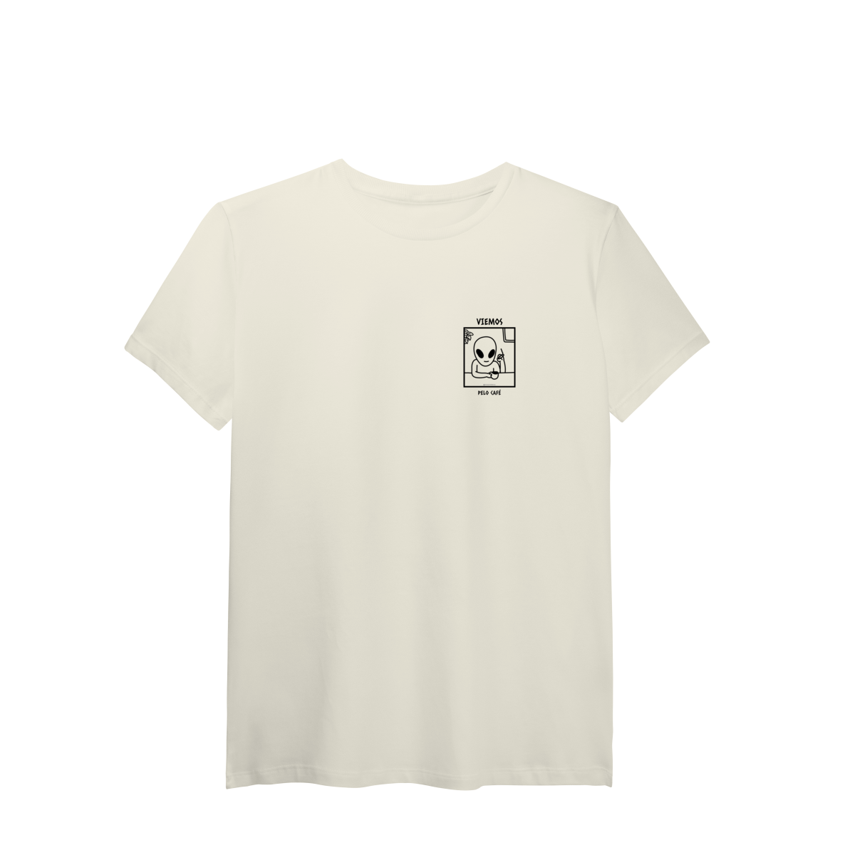 Nome do produto: Café | Camiseta Unissex Algodão Pima 