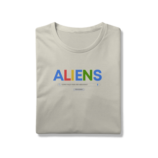 Nome do produto Google Aliens | Camiseta Unissex
