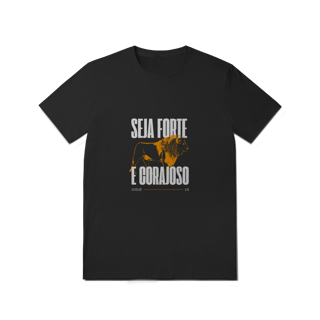 Nome do produto Camiseta WIZE WEAR “Seja Forte e Corajoso” – Atitude e Inspiração em Cada Detalhe