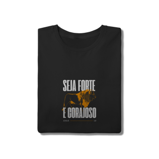 Nome do produto Camiseta WIZE WEAR “Seja Forte e Corajoso” – Atitude e Inspiração em Cada Detalhe