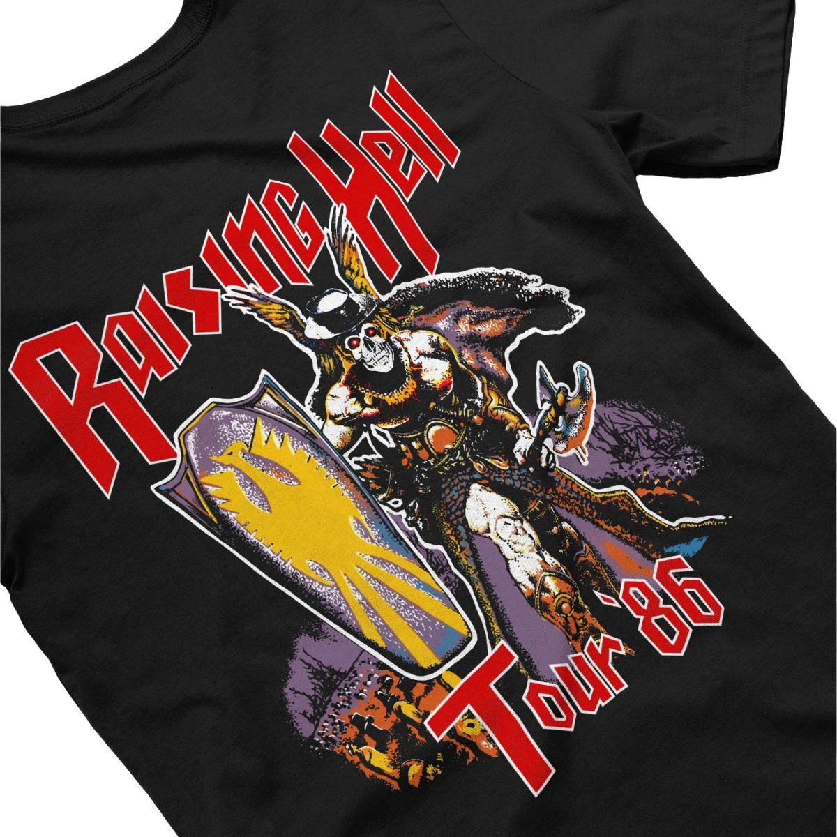 T-Shirt Quality RUN DMC RAISING HELL 86 (SLASH) em GLAMMER STORE