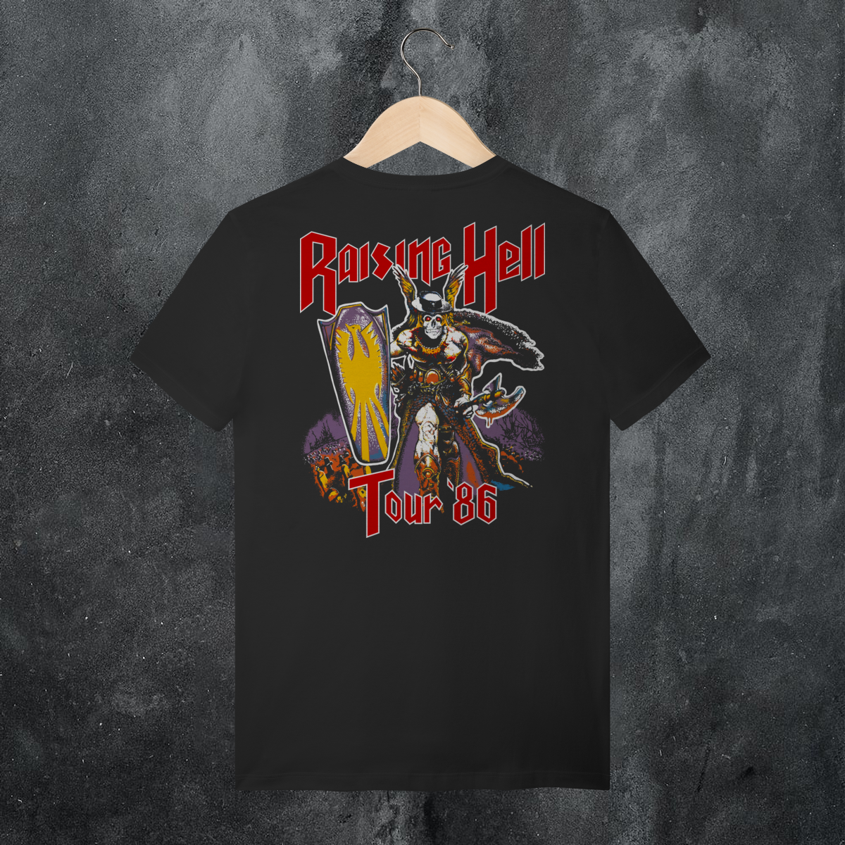 T-Shirt Quality RUN DMC RAISING HELL 86 (SLASH) em GLAMMER STORE