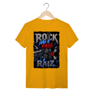 Nome do produto Camiseta Rock não é Fase, é Raiz