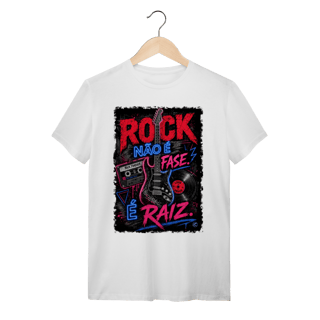 Nome do produto Camiseta Rock não é Fase, é Raiz