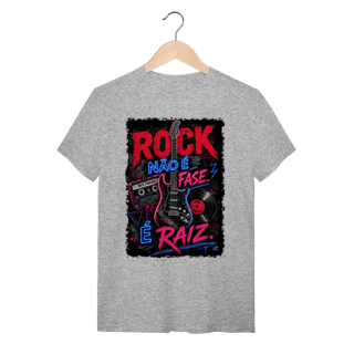 Nome do produto Camiseta Rock não é Fase, é Raiz
