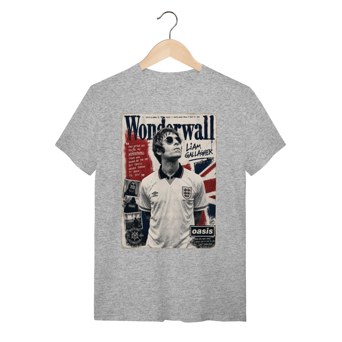 Camiseta Oasis Wonderwall Inglaterra