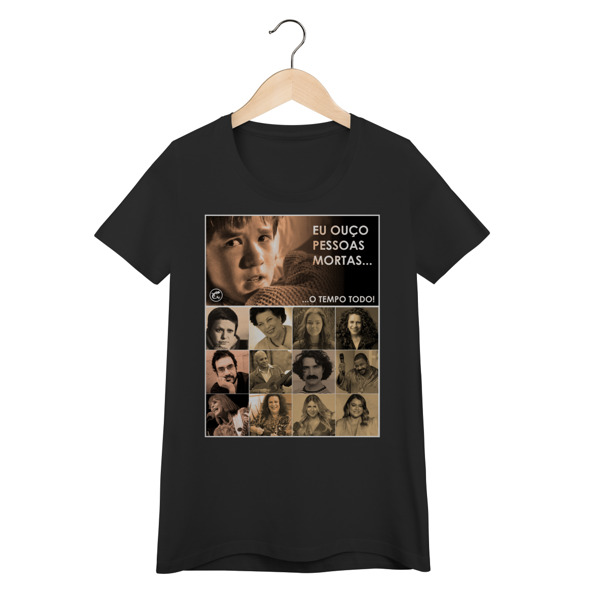 Nome do produto: Camiseta Baby Long Eu ouço pessoas mortas...O tempo todo! Versão 24