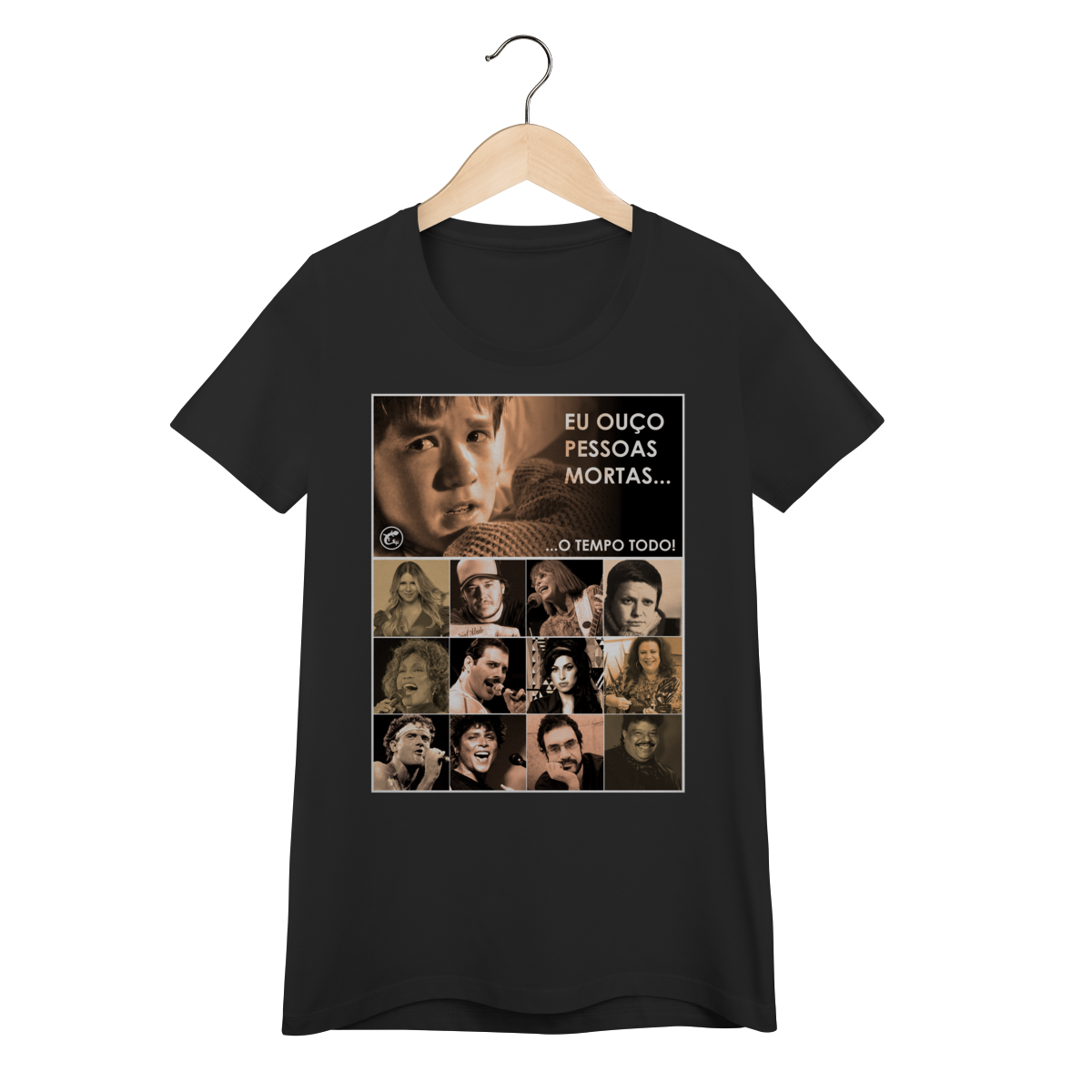 Nome do produto: Camiseta Baby Long Eu ouço pessoas mortas...O tempo todo! Versão 25