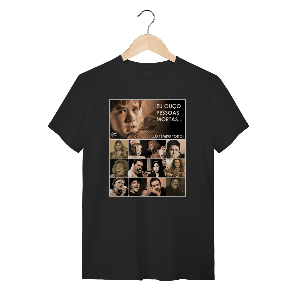 Nome do produto: Camiseta Eu ouço pessoas mortas...O tempo todo! Versão 25