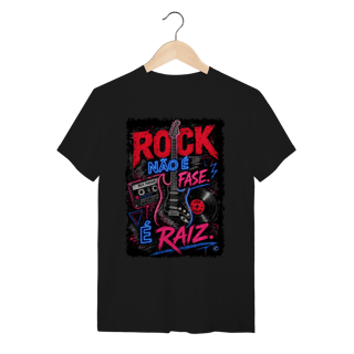 Nome do produto Camiseta Rock não é Fase, é Raiz