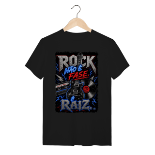 Nome do produto Camiseta Rock não é Fase, é Raiz
