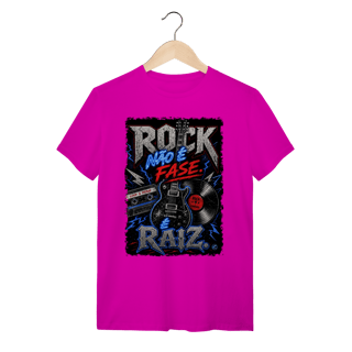 Nome do produto Camiseta Rock não é Fase, é Raiz