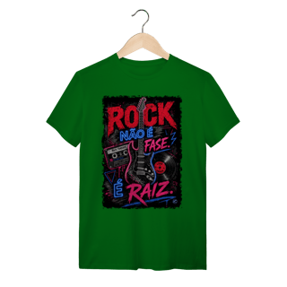 Nome do produto Camiseta Rock não é Fase, é Raiz
