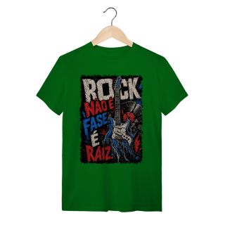 Nome do produto Camiseta Rock não é Fase, é Raiz