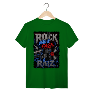 Nome do produto Camiseta Rock não é Fase, é Raiz