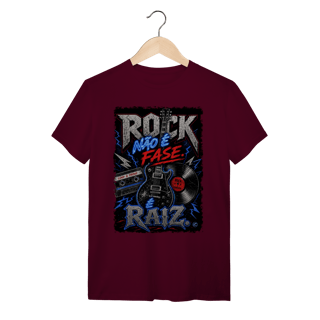 Nome do produto Camiseta Rock não é Fase, é Raiz