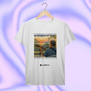 Nome do produtoCamiseta “O Homem que Eu Queria Ser” — Coleção Stênio Marcius