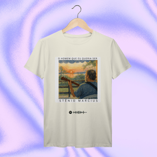 Nome do produtoCamiseta “O Homem que Eu Queria Ser” — Coleção Stênio Marcius
