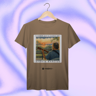Nome do produtoCamiseta “O Homem que Eu Queria Ser” — Coleção Stênio Marcius