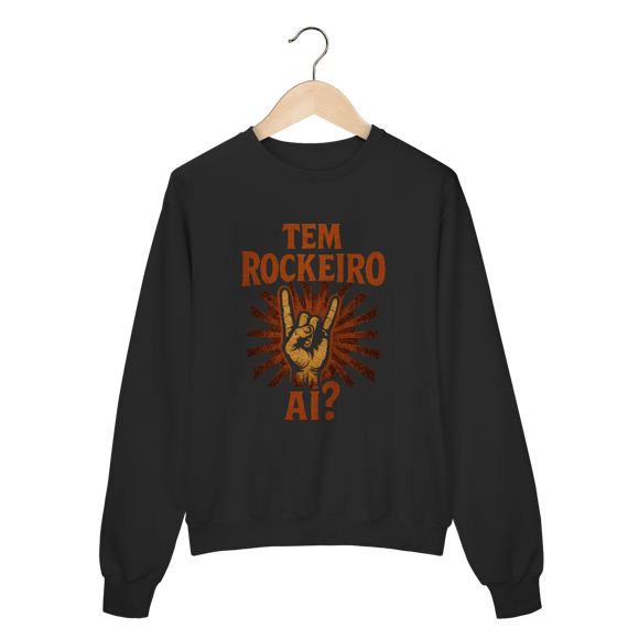 MOLETOM FECHADO - TEM ROCKEIRO AÍ