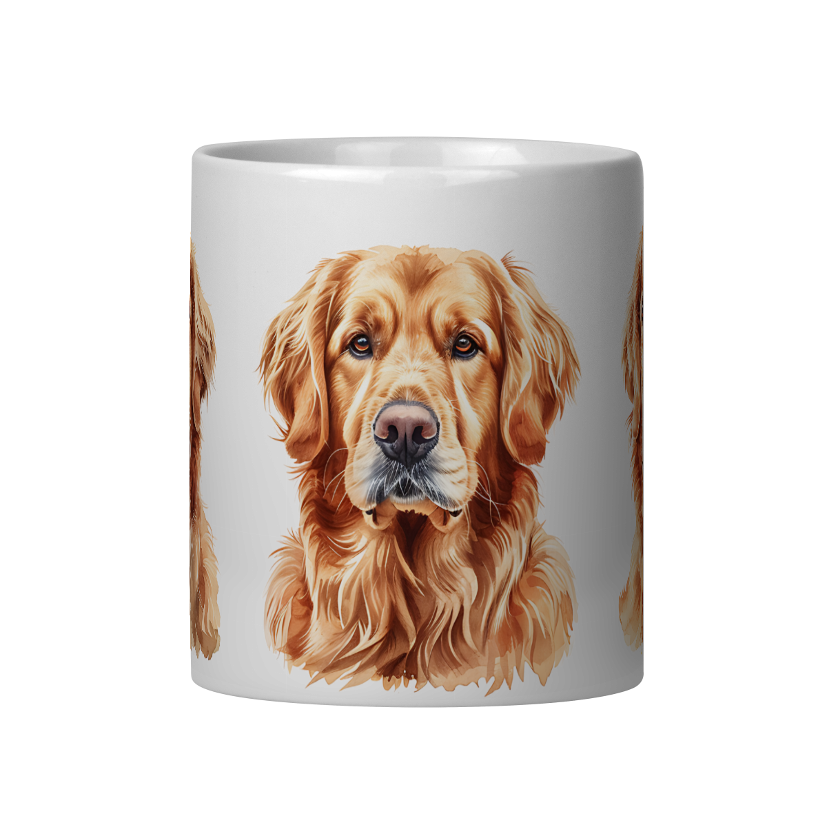 Nome do produto: Caneca de Porcelana - Golden Retriever (ref 753)