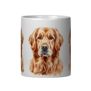 Caneca de Porcelana - Golden Retriever (ref 753)