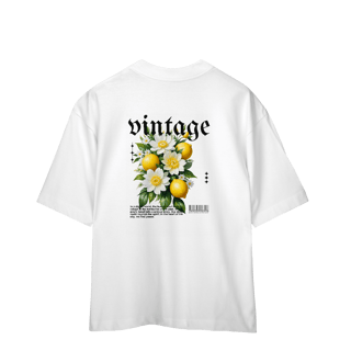 Nome do produto Camiseta Oversized - Vintage vibes lemon 