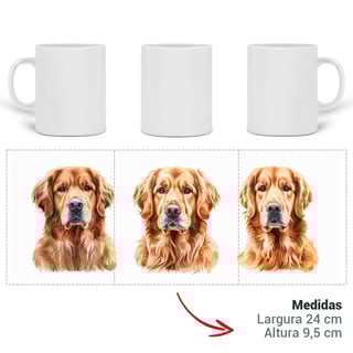 Nome do produto Caneca de Porcelana - Golden Retriever (ref 753)