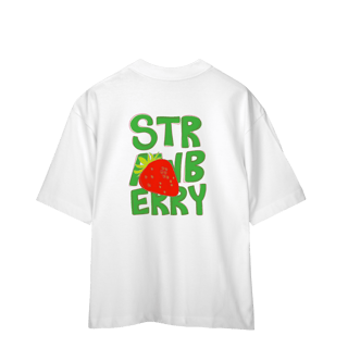 Nome do produto Camiseta Oversized - Strawberry white