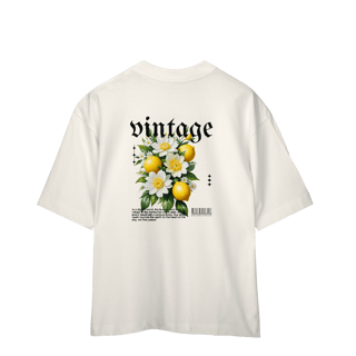 Nome do produto Camiseta Oversized - Vintage vibes lemon 