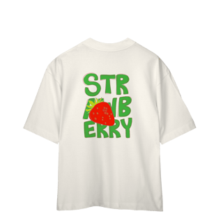 Nome do produto Camiseta Oversized - Strawberry white