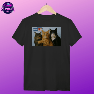 Nome do produto Camiseta  Gatos blink 182 Cats Of The State