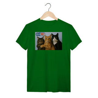 Nome do produto Camiseta  Gatos blink 182 Cats Of The State
